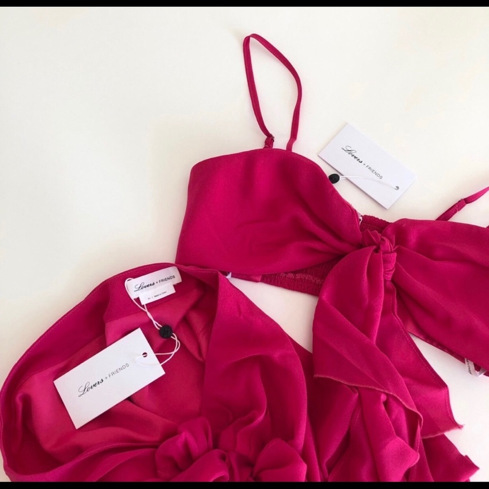 Hot pink For Love and Lemons set